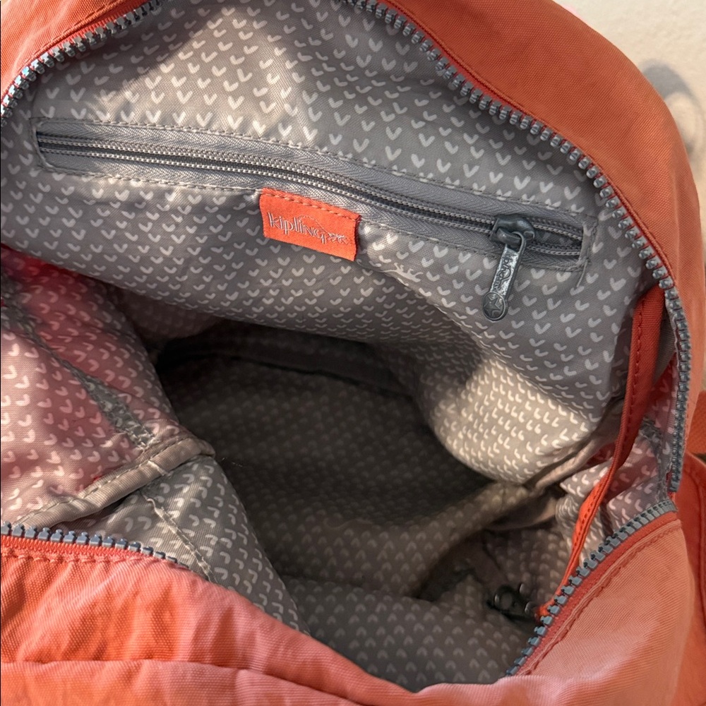 Kipling Orange Everyday Backpack with Interior Zip Pocket - Picture 5 of 5